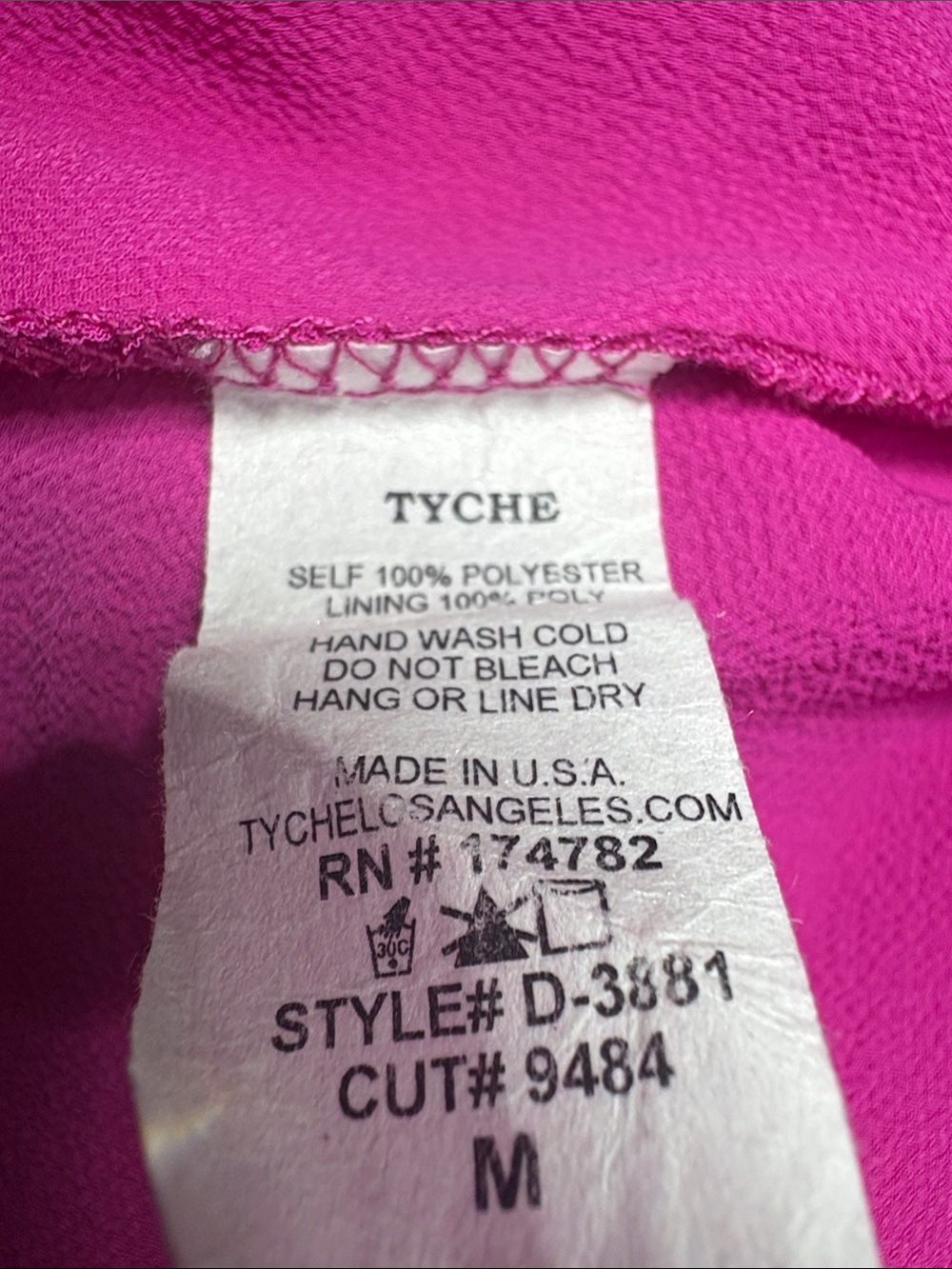 Vici Fuchsia Wrap Mini Dress with Puff Sleeves - Picture 10 of 12